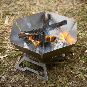 Portable BBQ Grill Factory - Foldable Square Stainless Steel Fire Pit