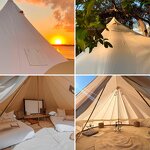Canvas Bell Tent Supplier - 4 Season Glamping Tents for 4/6/8 Person