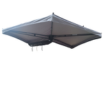 Car Awning Supplier - 270 Degree 2M Fan-Shaped Boneless Rain Canopy