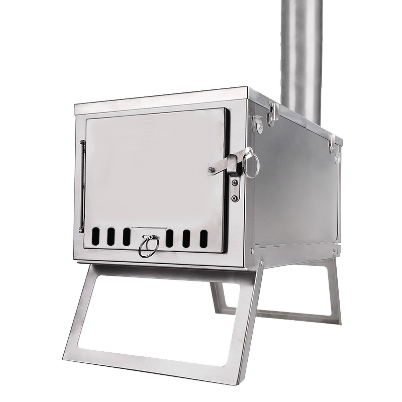Lightweight Titanium Tent Stove Factory - Folding Backpack Stove with Chimney