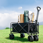 Camping Cart Manufacturer - Foldable Utility Wagon with Rear Tailgate