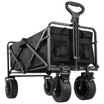 Camping Utility Cart Factory - All-Terrain Adjustable Handle Folding Wagon