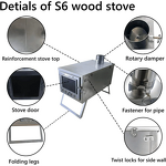 Portable Wood Stove Factory - Stainless Steel Folding Hot Tent Stove