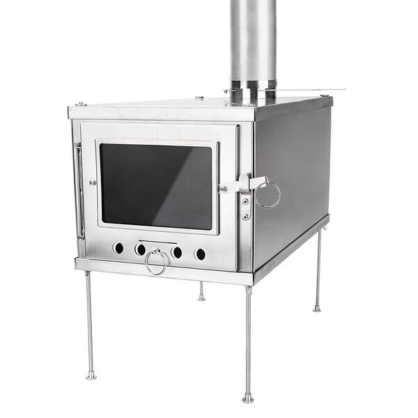 Titanium Tent Stove Factory - with 2.5m Chimney Spark Arrestor Wood Stove