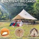 Canvas Bell Tent Supplier - 4 Season Glamping Tents for 4/6/8 Person