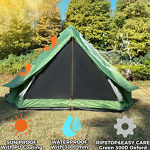 Green Tent Supplier - Teepee with Black Footprint 300D Oxford Fast Delivery