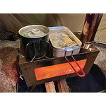 Titanium Wood Stove Factory - Portable with Side Glass and 2.2m Pipes