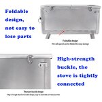 Lightweight Titanium Tent Stove Factory - Folding Backpack Stove with Chimney