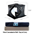 Sauna Tent Factory - Pop-up Removable with Roof Stove Jack 3-4 Person