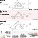 Canvas Bell Tent Supplier - 4 Season Glamping Tents for 4/6/8 Person
