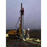 Guardrail Pile Driver Supplier - Fence Installation Machine with Drill Hammer