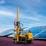 Ramming Machine Factory - Solar Pile Driver with Folded Hydraulic Hammer