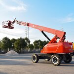 Telescoping Boom Lift Factory - Self-Propelled CE Certified 200kg Platform