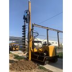 Guardrail Pile Driver Supplier - Fence Installation Machine with Drill Hammer