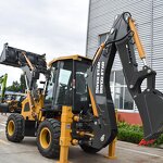 Backhoe Loader Manufacturer - CE EPA Engine 4X4 Wheel Front End Backhoe
