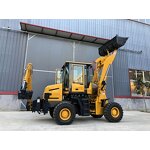 Small Tractor Backhoe Loader Manufacturer - Mini Wheel Electrical Retro Excavator