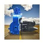 Hydraulic Road Fence Driver Factory - O-Shape Post Excavator Pile Driving Hammer