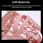 Dog Muzzle Manufacturer - UT Anti-bite Pink Silicone Puppy