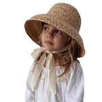 Kids Beach Hat Supplier - Retro Raffia Large Brim Bucket