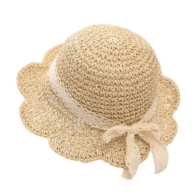 Kids Straw Hat Manufacturer - Fresh Small Sun Protection Lace