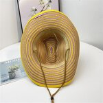 Cowgirl Straw Hat Manufacturer - Women Colorful Striped Matching
