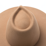 Fedora Hat Manufacturer - Ladies Camel Color Cowboy Shape