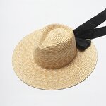 Cowboy Straw Hat Manufacturer - Bow Knot Natural Color Wheat
