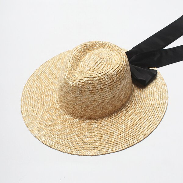 Cowboy Straw Hat Manufacturer - Bow Knot Natural Color Wheat