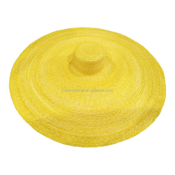 Large Straw Hat Manufacturer - Super Big 1M Yellow Dye Color