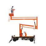 Trailer Boom Lift Factory - 16m Manual Telescopic Good Efficiency