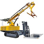 Solar Panel Mounting Machine Manufacturer - Hydraulic Crawler with Vacuum Lifters