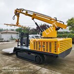 Hydraulic Crawler Installer Factory - with Vacuum Lifters for Photovoltaic Panels