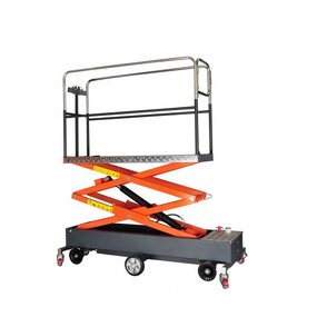 Electric Scissor Lift Factory - 4m Pipe Rail Trolley for Greenhouse