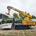 Hydraulic Crawler Installer Factory - with Vacuum Lifters for Photovoltaic Panels