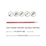 Electronic Foam Swab Supplier - 100pcs Small Sharp Tip