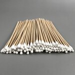 Cleanroom Cotton Swab Manufacturer - 100pcs Industrial Wooden