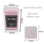 Nail Polish Remover Wipes Supplier - High Quality 200pcs Pink