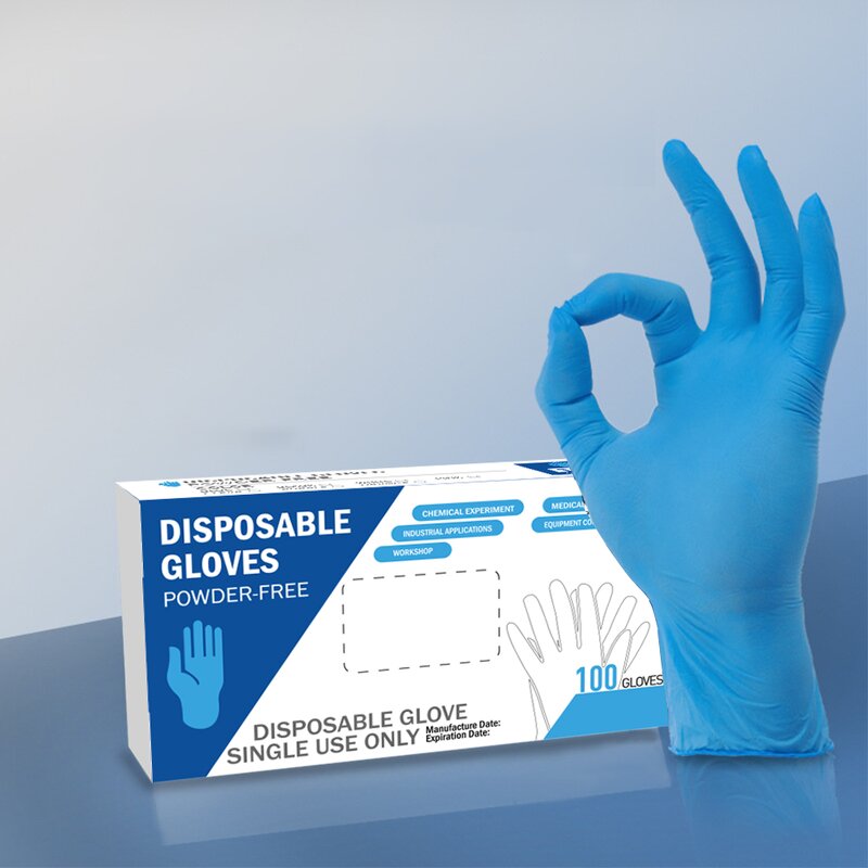 Blue Disposable Gloves Supplier - Nitrile 100 PCS Box