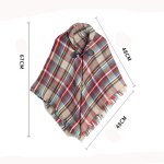Kids Poncho Supplier - HZW-25062 Fashion Plaid Knitted