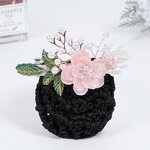 Hairnet Manufacturer - HZM-61214 Women Knit Hairnet Bun Cover