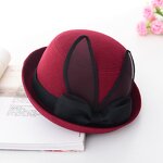 Wool Cloche Supplier - HZM-60901 Women's Gatsby with Rabbit