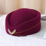 Flight Attendant Hat Manufacturer - HZM-60859 Stewardess Beret