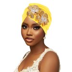 Bonnet Manufacturer - HZM-25634 Hot Sale Soft Flower Knot