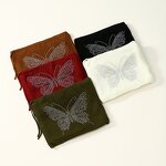 Scarf Beanie Supplier - HZM-25624 Solid Color Butterfly