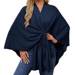Cashmere Cape Supplier - HZW-24047 Elegant Winter Women