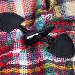 Kids Poncho Supplier - HZW-25062 Fashion Plaid Knitted