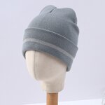 Reflective Beanie Manufacturer - HZM-25621 Fashion Windproof Strip