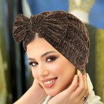 Ladies Turban Supplier - HZM-25589 Wrap with Bow Decoration
