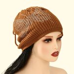 Scarf Beanie Supplier - HZM-25624 Solid Color Butterfly