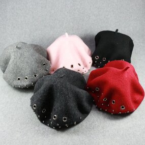 PU Leather Beret Manufacturer - HZM-16938008 Wholesale Lady